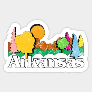 Arkansas Vintage View Sticker